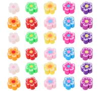 BESTonZON Breloques en Pâte Polymère Fleur de Prunier 10 MM 200 Pièces Breloques Artisanales Colorées pour Création de Bijoux DIY Pendentifs pour Bracelets Colliers et Boucles