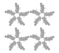 BESTonZON Breloques Scolaires en Alliage Argenté 20 Pcs, Charms Minibus Diy, Accessoires Bijoux pour Bracelets et Colliers, Créateurs D’école, Décoration Artisanale, Présent Rentrée