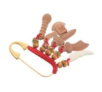 BESTonZON Broche Épingle de Sûreté pour -Né en Bois de Pêcher Épingle à Nourrice Portable pour Femmes Enceintes Fixation Sécurisée pour Vêtements et Foulards Légère et Douce pour Peau
