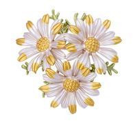 BESTonZON Broche Marguerite Élégante en Alliage Jaune, Résistante la Corrosion et Anti-rouille, pour Anniversaire ou Remise de Diplôme