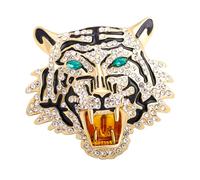 BESTonZON Broche Tigre ornée de cristaux Épingle à Broche pour Costume Pendentif pour Collier Décoration de Vêtements Accessoire pour Fêtes et Cérémonies