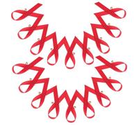 BESTonZON Broches Épingles Ruban Rouge Sensibilisation Sida, 200 Pièces, Alliage Léger, Couleur Rouge Vif, Accessoires de Solidarité pour Événements Caritatifs et Campagnes de Santé Publique