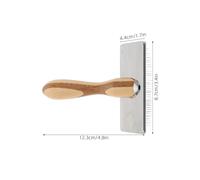 BESTonZON Brosse à Carder la Laine Moyenne Manche en Bambou Peigne à Aiguilles pour Animaux et Loisirs Créatifs Outil de Feutrage à L'Aiguille Portable pour Filage et Travaux Manuels