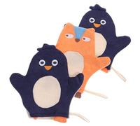 BESTonZON Brosses De Bain Pour Garçon Et Filles à Motif Animal Moufles De Bain Doux Et Confortable Lot De 3 Matériau Solide Des Bébés Et Jeunes Garçon Et Filles