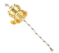 BESTonZON Brûleur à Mèche pour Lampe à Pétrole en Alliage de Zinc Or, Pièce de Rechange Polyvalente Compatible Lampe à Kérosène, Accessoire Vintage pour Usage Domestique