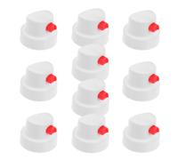 BESTonZON Buse Bombe Aérosol 10 Pièces Embouts PE Blancs Haute Résistance pour Peinture Graffiti et Réparations Fixation Simple