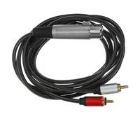 BESTonZON Câble Adaptateur Audio Xlr vers Double Rca Mètres Câble Transfert Audio et Pratique pour Microphone et