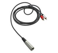 BESTonZON Câble Adaptateur Audio Xlr vers Rca et Flexible Convertisseur Double pour Équipement Micro avec Forte Interférence et Transmission Haute