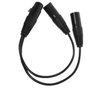 BESTonZON Câble Répartiteur Xlr Femelle vers Mâles Câble Microphone Équilibré pour Audio Professionnel Transmission Stable et Double Sortie pour Enregistrement et Sonorisation