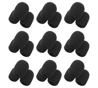 BESTonZON Cache-micro en Mousse Noire pour Microphones Cravate et Lavalier, Lot de 70 Pièces, Protection Anti-bruit et Amélioration Clarté Sonore, pour Salles de t Événements