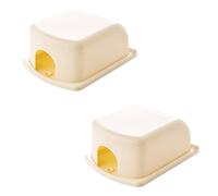 BESTonZON Cache-prises Murale Anti-électrocution 2 Pièces en Abs Couvercle Sécurisé pour Garçon et Filles, Protection Murale Étanche et Amovible pour Sécurité Électrique Bébé Chambre