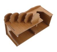 BESTonZON Cachette pour Hamster avec Échelle d'escalade, Maisonnette Multi-Chambres en Panneau Dense, Design Anti-Morsure pour Petits Animaux Actifs, Décor Stylé pour Jouer et Se Reposer
