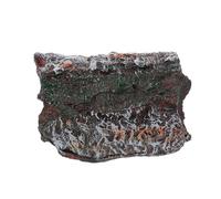 BESTonZON Cachette Tortue Terre Naturelle Résine Abri Reptiles et Plateforme Escalade pour Terrariums Maison Cachée Sécurisée pour Lézards Serpents et Amphibiens