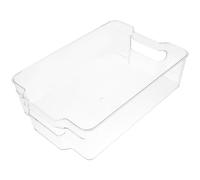 BESTonZON Caisse De Rangement Conteneurs De Fruits Pour Réfrigérateur Porte-gobelet Congélateur Distributeur De Canettes De Soda Bac à Boisson Multifonction Étagère De Rangement Plastique