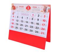 BESTonZON Calendrier Mural 2026 Année du Cheval Caractères Fu Mensuels Papier Robuste Couleur Éclatante Calendrier Lunaire Chinois à Thème Animalier pour Décoration du Nouvel An Chinois à