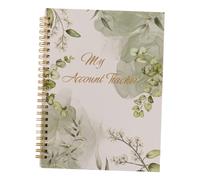 BESTonZON Carnet de Comptes Bancaires Rigide 100 Pages - Planificateur Budgétaire pour Petites Entreprises - Registre de Chèques Portable pour Gestion Financière et Suivi des Transactions