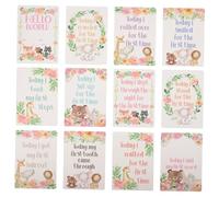 BESTonZON Cartes Baby Moments Adorable Ensemble de Cartes Mensuelles Mile pour L'annonce de Naissance Mémorial de Croissance de Bébé
