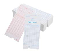 BESTonZON Cartes de Pointage Papier pour Pointeuse Employés 100 Fiches par Pack 2 Packs Feuilles de Temps Hebdomadaires Quotidiennes Gestion du Temps Bureau Restaurant Hôtel