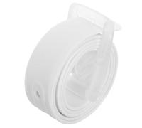 BESTonZON Ceinture Unisexe Silicone avec Boucle Plastique Ceinture Confortable et Réglable pour Hommes et Femmes Accessoire Sportif et Décontracté pour Usage Activités Blanc