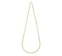 BESTonZON Chaîne Créative Dorée 4 MM X 55 CM en Acier au Titane Collier Exagéré Double Boucle pour Hommes Décoration de Cou Hip-Hop Accessoire Fête et Style Urbain
