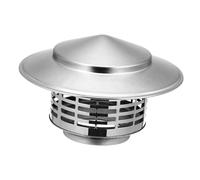 BESTonZON Chapeau de Cheminée INOX Acier Durable Protection Pluie et Oiseaux pour Toit et Conduit Modèle Parapluie Accessoire Réparation Cheminée