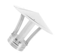 BESTonZON Chapeau de Cheminée INOX Protecteur Pluie et Couvre Conduit Extérieur Abri Toiture Résistant Vent et Étanche pour Maison et Jardin
