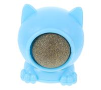 BESTonZON Chat Rotatif avec Balle à Herbe à Chat Dentaire pour Nettoyage des Dents Jeu Interactif Intérieur pour