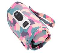 BESTonZON Chauffe-biberon Numérique Portable Pour Bébé, Enveloppe Isotherme Réglable 5 Vitesses, Pochette Chauffante En Camouflage Rose, Alimentation Par Câble Usb, Pour Voyage Et Extérieur
