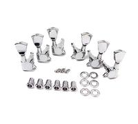 BESTonZON Chevilles de Guitare Lr Chrome pour Mécaniques pour Cordes Électro Accessoires Banjo Compatibles