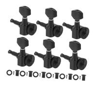 BESTonZON Chevilles de Guitare Verrouillables avec Blocage de Corde Accessoires Entièrement Fermés pour Guitare et Complet Noir