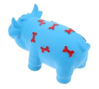 BESTonZON Chien Vache Os en Latex, Couineur, pour Chiot | Forme Bovine, Résistance à Mastication, Usage Pratique, Adapté aux Animaux Jeunes Chiens