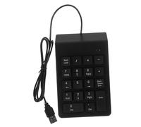 BESTonZON Clavier Numérique USB Filaire 19 Touches pour Ordinateur Portable Professionnel Fonctionnel Compact Adapté Aux Secteurs Finance Banque Couleur Noire