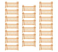 BESTonZON Clôture Miniature De Jardin Féerique 7,5 Cm pour Garçon Et Filles, Plastique Jaune, 40 Pièces, Décor De Maison De Poupée, Jeu Créatif Et Accessoires Jardin Extérieur