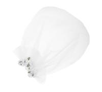 BESTonZON Coiffure de Mariage pour Animaux de Compagnie Fleur de Costume de Chien Coiffure de Chiot Perruques de Chien pour Petits Chiens Petit Voile de Mariage Fil Blanche