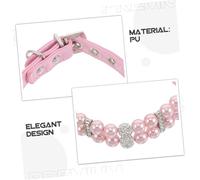 BESTonZON Collier de Mariage pour Chien avec Perles et Cristaux Bijou pour Chaton ou Petite Adapté aux Chiens de Petite et Moyenne Taille