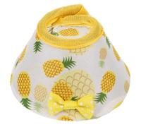 BESTonZON Collier de Protection pour Perroquet Anti-piqûres en Plastique Rigide Jaune Ananas Taille M pour Soin et Récupération des Oiseaux de Compagnie