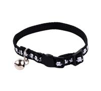 BESTonZON Collier Halloween pour Chiens et Chiots PU Respirant Design Crâne pour Animaux