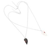 BESTonZON Collier Puzzle de Cœur pour Couples en Alliage Argenté Pendentif Cœur Assorti Symbolisant L'Amour Bijoux pour Hommes et Femmes Colliers Romantiques Adaptés à la Saint-Valentin