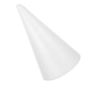 BESTonZON Cône en Polystyrène Blanc 355 CM Hauteur X 16 CM Diamètre Base Forme Solide pour Décoration DIY Fête Loisirs Créatifs et Sapin de Noël Cône Mousse Solide et Réutilisable