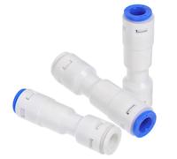 BESTonZON Connecteur Rapide pour Eau 1/4 Clapet Anti-retour en Plastique, Lot de 3 Pièces Surface Résistante aux Fissures, Usage Domestique et Professionnel