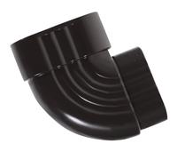 BESTonZON Coude de gouttière raccord de drainage de gouttière, alliage d'aluminium noir, coude 90 degrés, guide l'eau de pluie, résistant à l'oxydation, pour gouttières