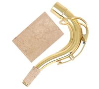 BESTonZON Coude Ténor en Laiton avec Feuille, Kit de Remplacement Manche pour Instruments à Vent, Accessoire Compatible pour Jeu Confortable et Durabilité Optimale