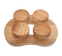 BESTonZON Coussin de Dossier et Appui-tête en Bois pour Sauna - Coussin Lombaire en Bois pour Le Lombaire des hammams, des hôtels, des salles de Sport et des Accessoires de Sauna
