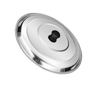 BESTonZON Couvercle de poêle universel en acier inoxydable de 29 cm - Couvercle épais - rechange pour casseroles, faitout et accessoires cuisine