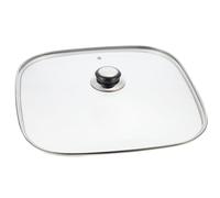 BESTonZON Couvercle En Verre Pour Chauffe-Plats Électrique Accessoires De Grillades Couvercle De Pot À Pâtes De Casserole Carré De Marmite De Poignée De Poêle