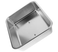 BESTonZON Couvercle Rectangulaire en Acier Inoxydable 25X18X65 CM pour Cuisson Vapeur et Fonte de Fromage Cloche Alimentaire Polyvalente Poignée Antidérapante Adapté Plancha et Gril