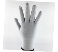 BESTonZON de Massage Fibre Argentée Blancs Mitaines Électriques de Thérapie Coton avec Câbles de Conversion Confortables et Durables Adaptés Aux Soins Esthétiques et Massages