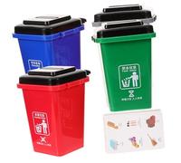 BESTonZON Déchets Éducatif pour Garçon Fille Poubelle Colorée avec Couvercle Modèle de des Déchets Robuste et Facile à Nettoyer Sensibilisation Au Recyclage Écologie
