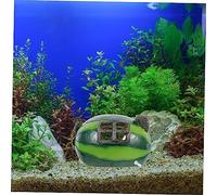 BESTonZON Décoration Aquarium Maison Résine Style Pastèque Cachette Naturelle pour Poissons et Crevettes Ornement Durable et Facile à Nettoyer pour Bocal et Paysage Aquatique