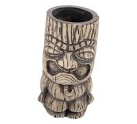 BESTonZON Décoration Aquarium Résine Moai Petite Statue Ornement pour Aquarium Base Stable Décor Créatif et Détaillé